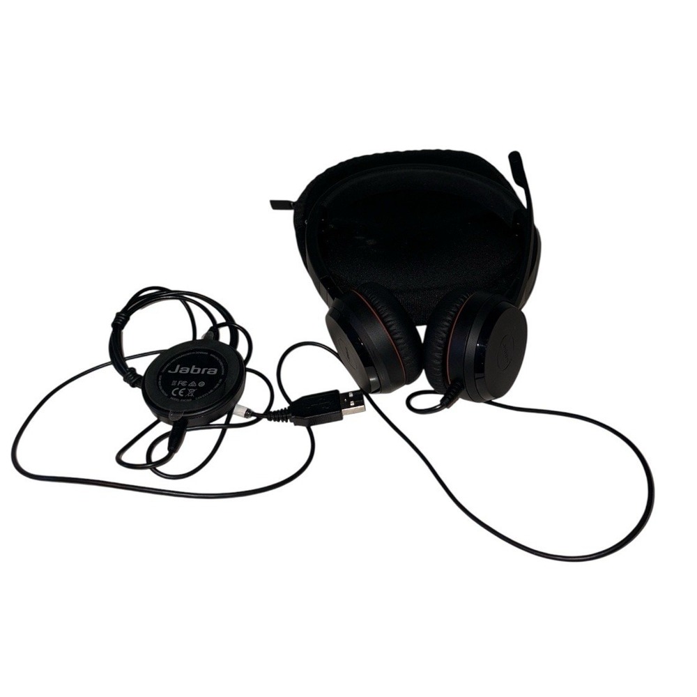 Jabra Evolve 30 II MS Stereo Noise Canceling Headset W/ ENC060 AUX-USB Adapter
